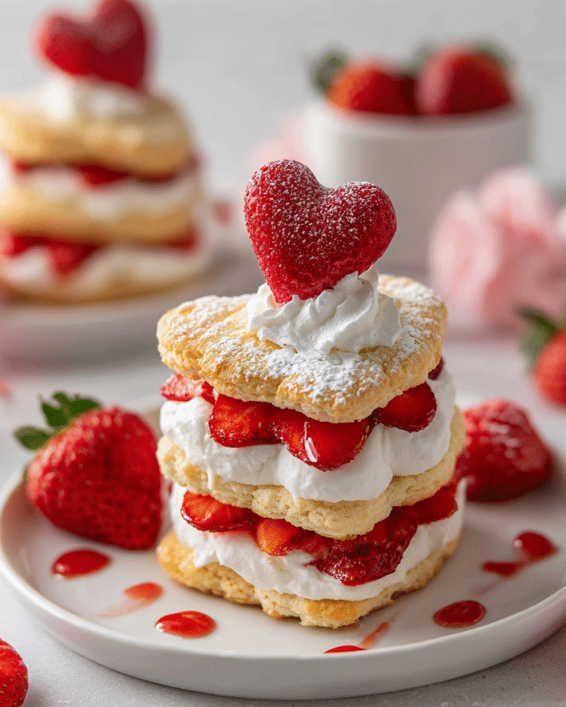 Heart-Shaped Strawberry Shortcake: Best Romantic Dessert Ever!