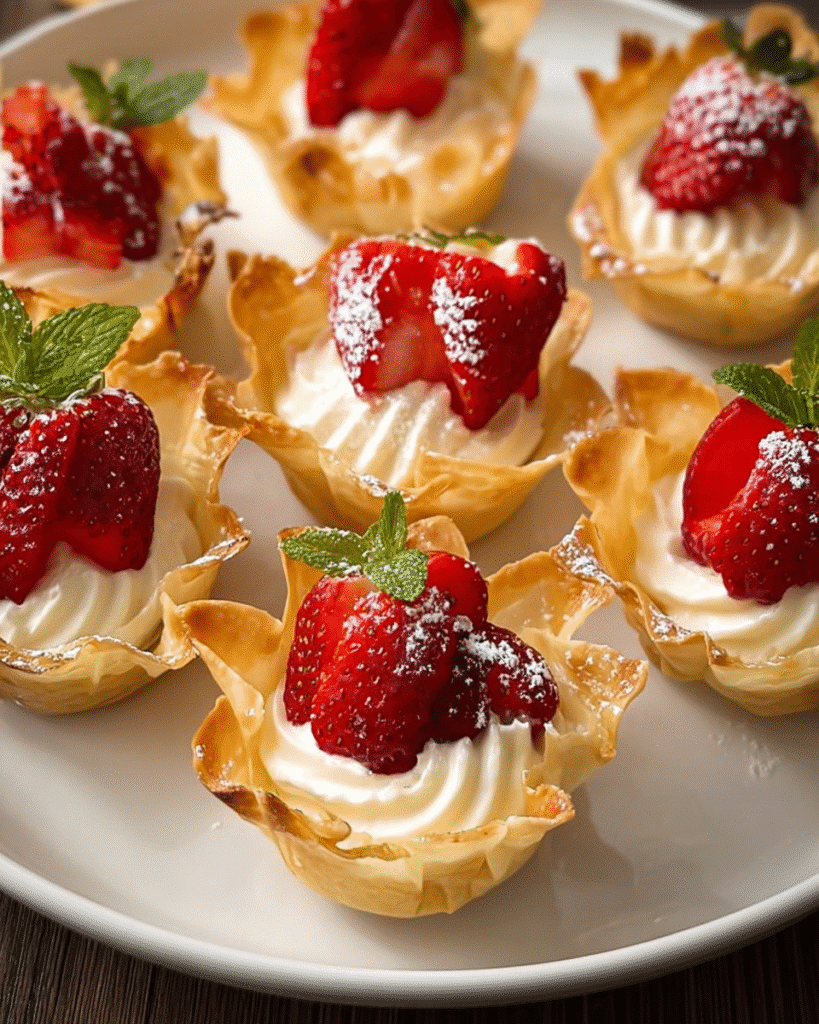 How to Make Irresistible Strawberry Phyllo Cups in Minutes