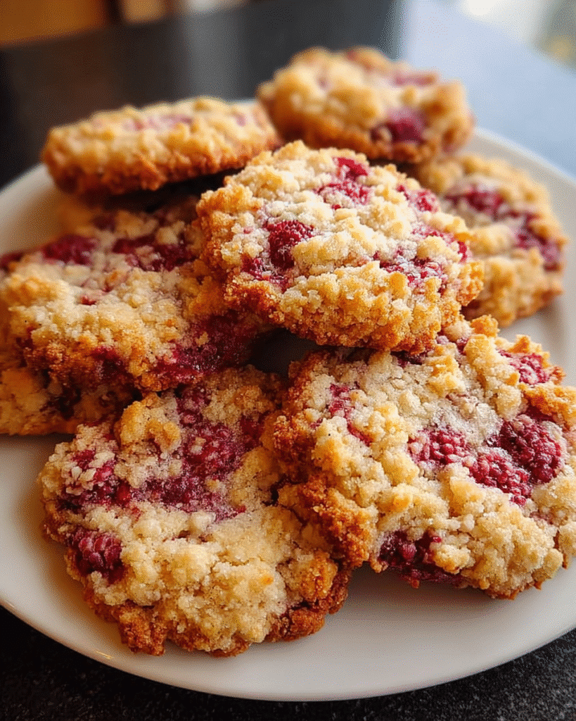 Best Buttery Raspberry Crumble Cookies That Melt in Your Mouth