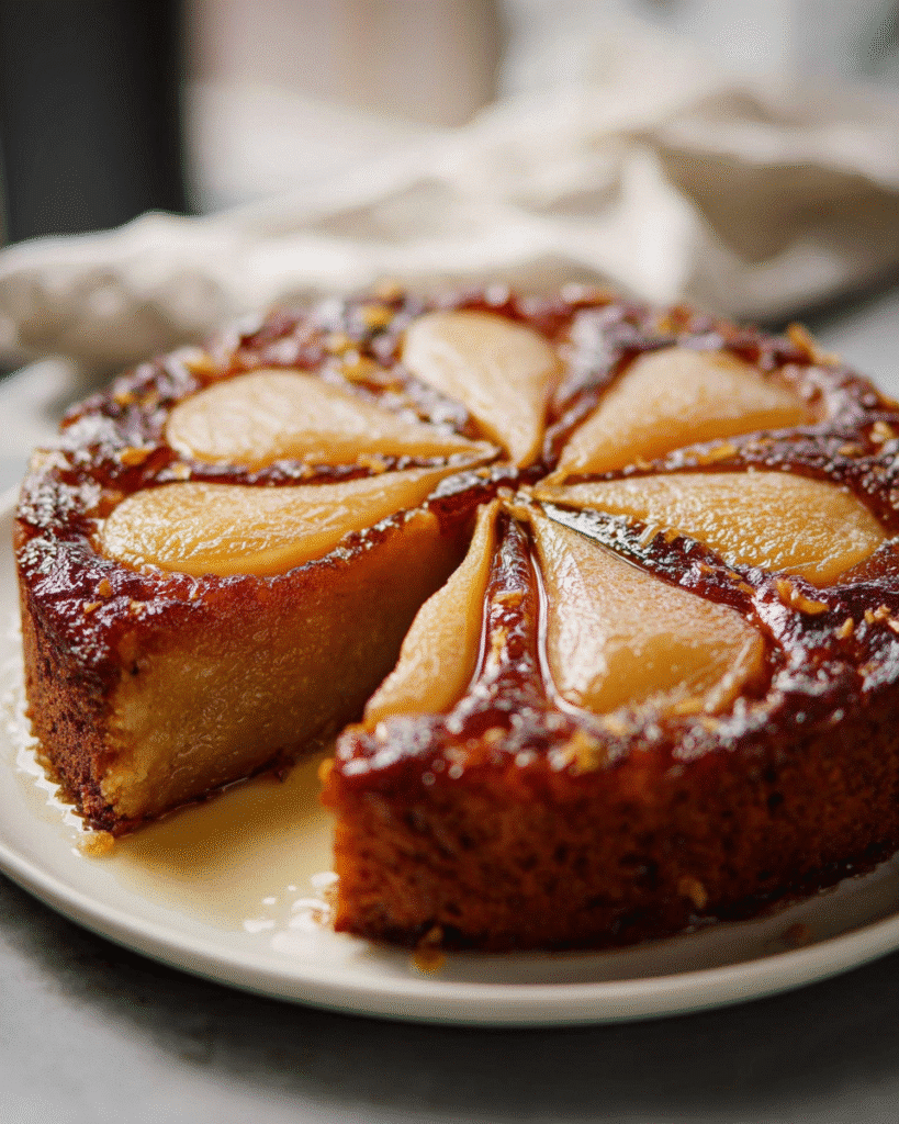 Spiced Pear Upside-Down Cake: The Dessert That Wows Everyone