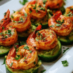 Cajun Shrimp and Avocado Cucumber Bites: Quick Keto Appetizer!