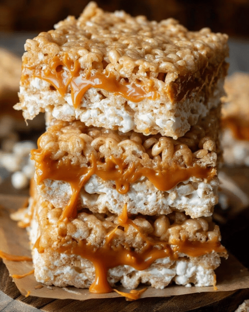 Brown Butter Dulce de Leche Rice Krispie Treats: Irresistible Gooey Goodness!