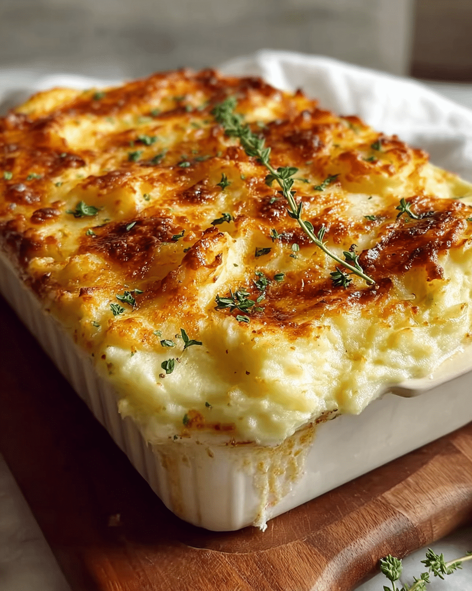 Mouthwatering Mashed Potato Casserole: Creamy Comfort Classic!