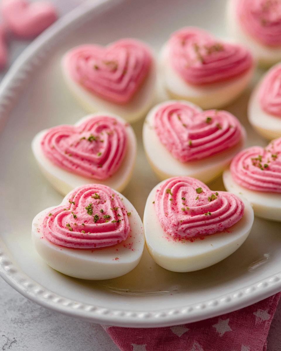 Heart-Shaped Pink Deviled Eggs: 5 Adorable Party Tricks