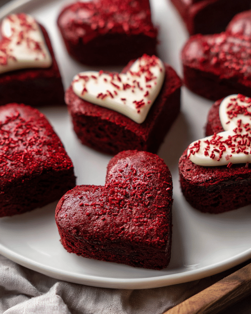 Heart-Shaped Red Velvet Brownies: Best Romantic Dessert Ever!