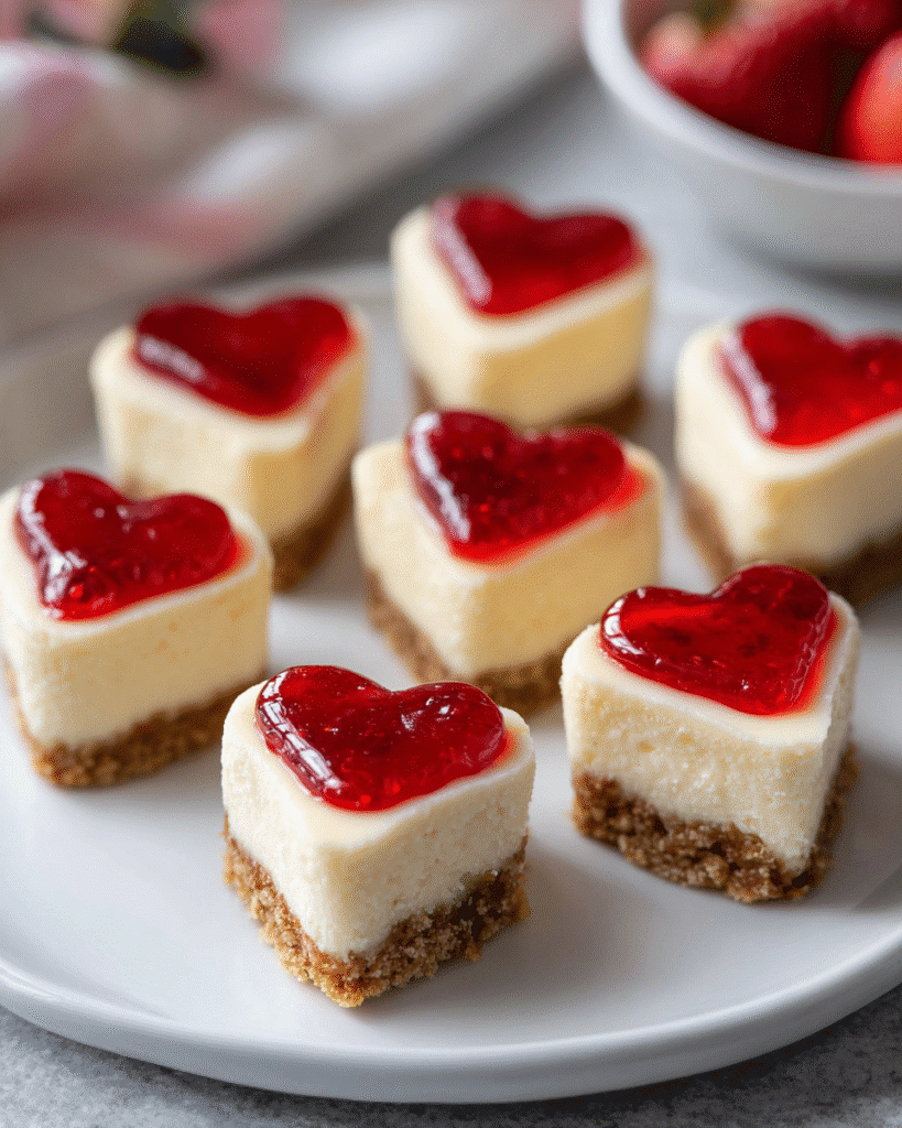 Heart-Shaped Mini Cheesecakes: Best Cute Dessert for Date Night
