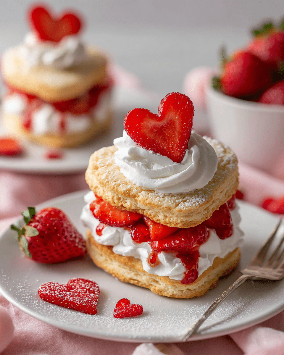 Heart-Shaped Strawberry Shortcake: Best Romantic Dessert Ever!