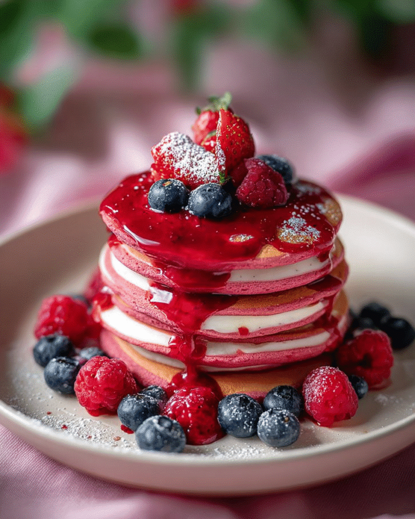 Pink Velvet Pancakes: The Sweetest Breakfast You'll Ever Make