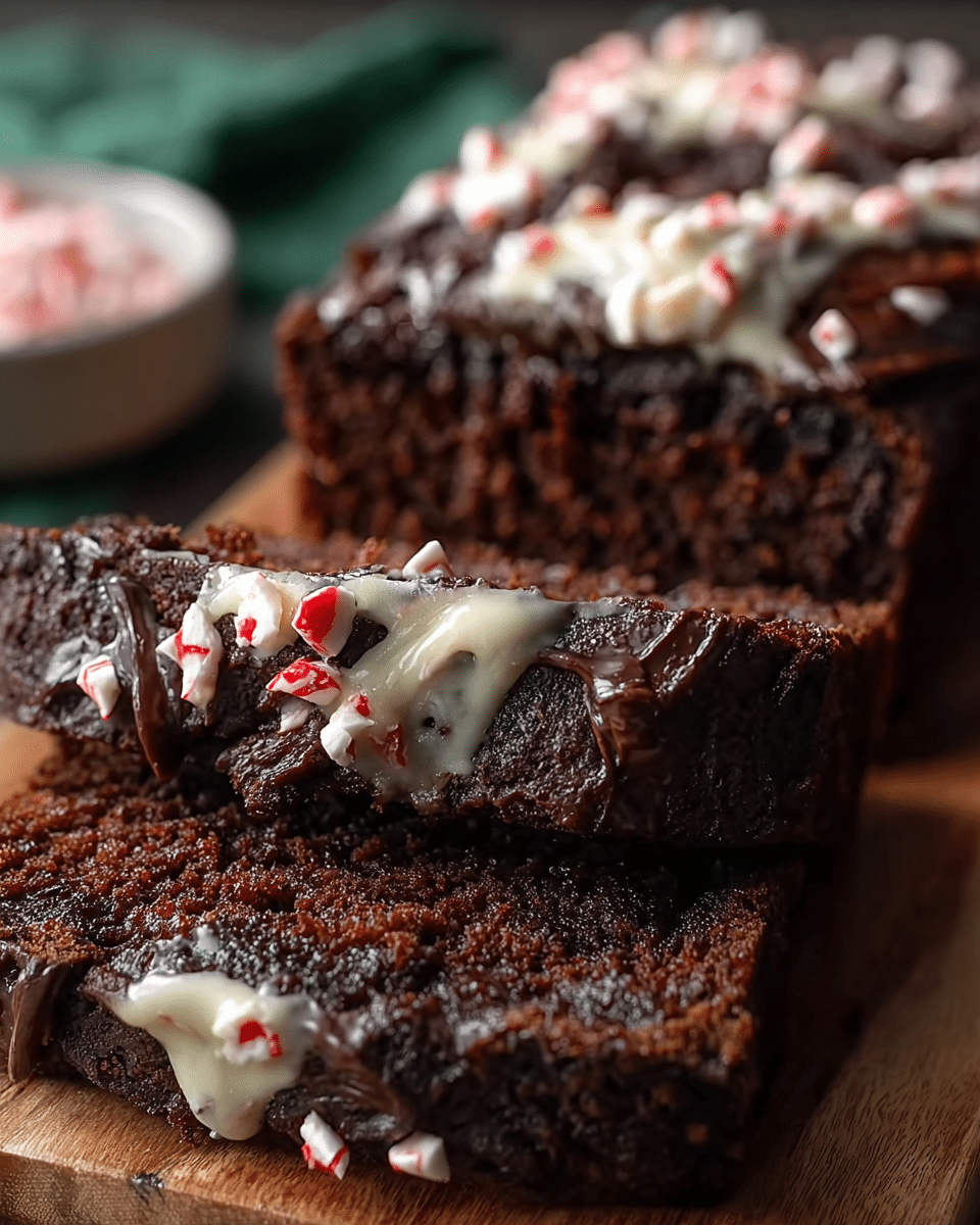Peppermint Brownie Bread: Decadent Dessert Magic in One Loaf!