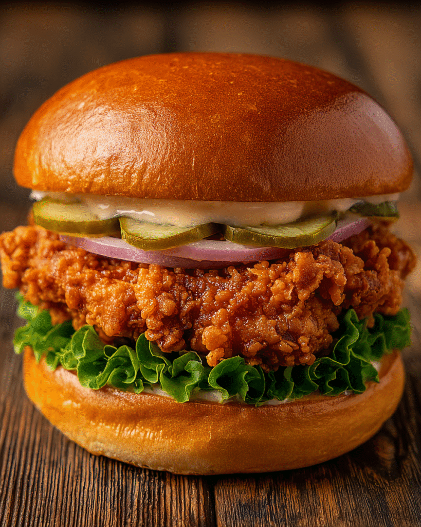 How to Make the Crispiest Fried Chicken Burger Ever