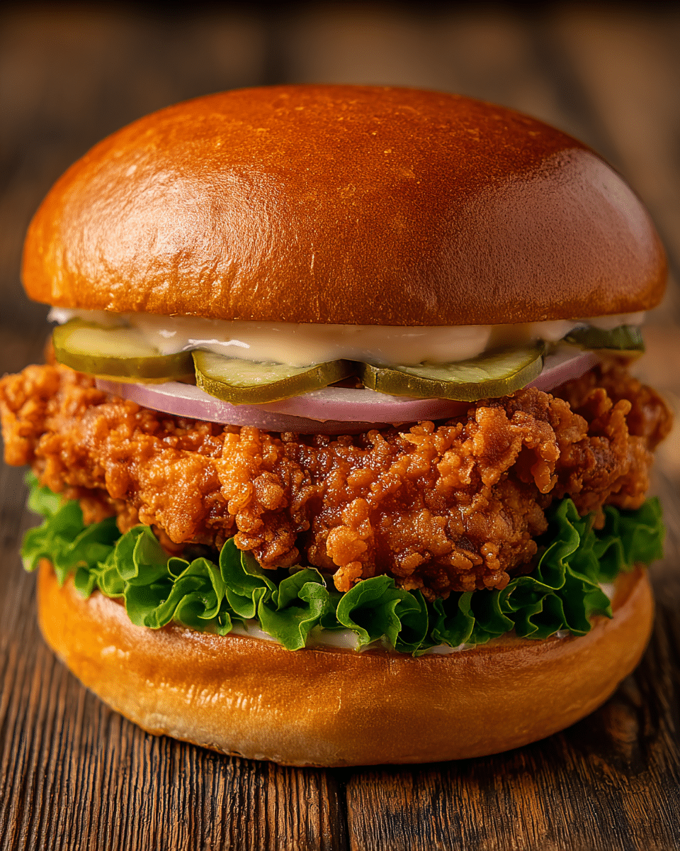 How to Make the Crispiest Fried Chicken Burger Ever