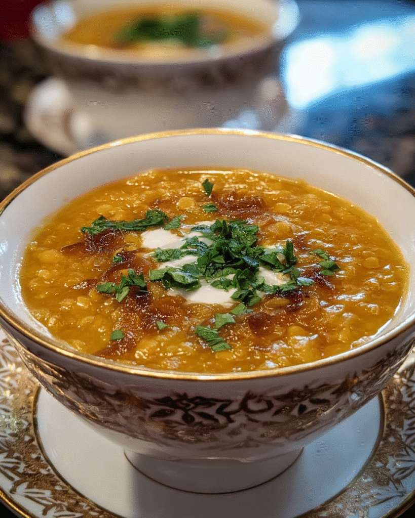 Caramelized Onion Red Lentil Soup: Comfort in a Bowl!