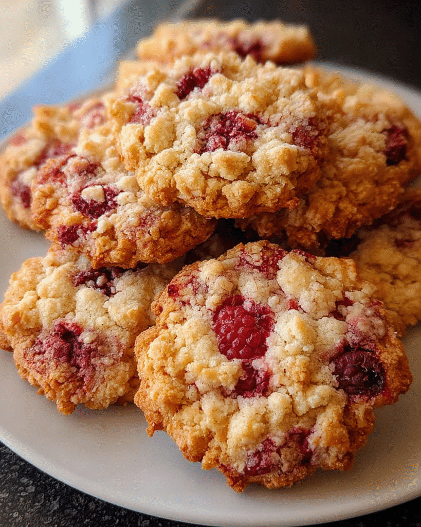 Best Buttery Raspberry Crumble Cookies That Melt in Your Mouth