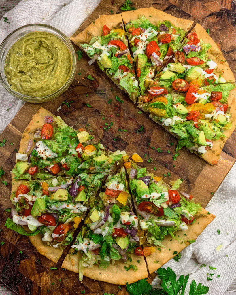 Garden Salad Flatbread Pizza: The Ultimate Healthy Slice!