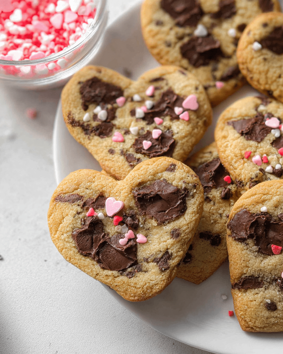 Heart Shaped Chocolate Chip Cookies: Sweet Love in Every Bite!