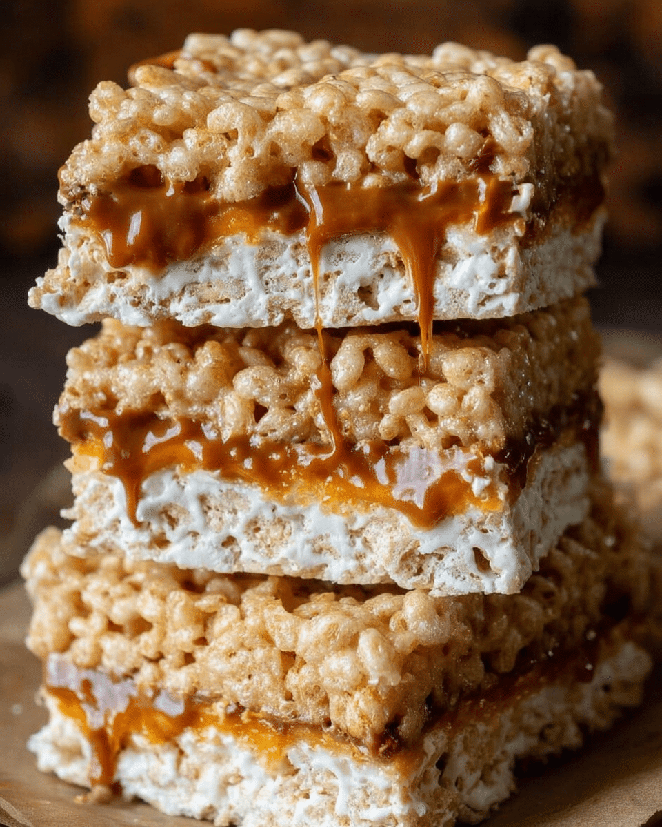 Brown Butter Dulce de Leche Rice Krispie Treats: Irresistible Gooey Goodness!