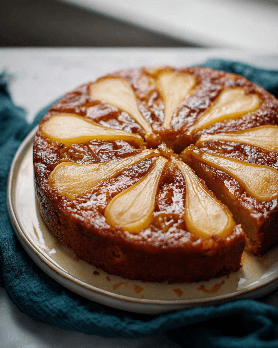 Spiced Pear Upside-Down Cake: The Dessert That Wows Everyone