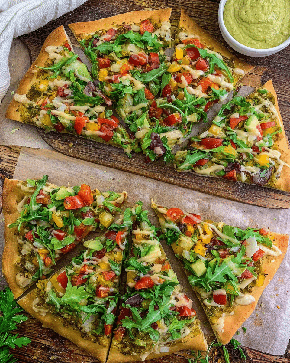 Garden Salad Flatbread Pizza: The Ultimate Healthy Slice!