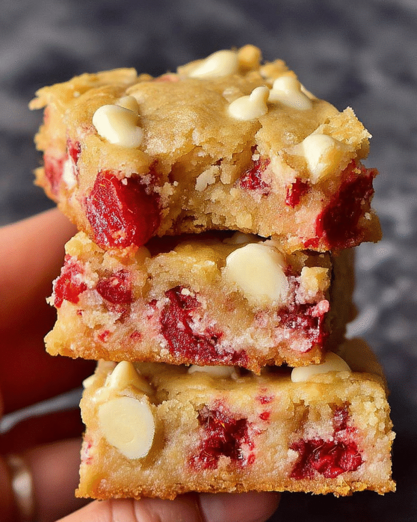 Raspberry White Chocolate Blondies: Melt-in-Your-Mouth Magic!