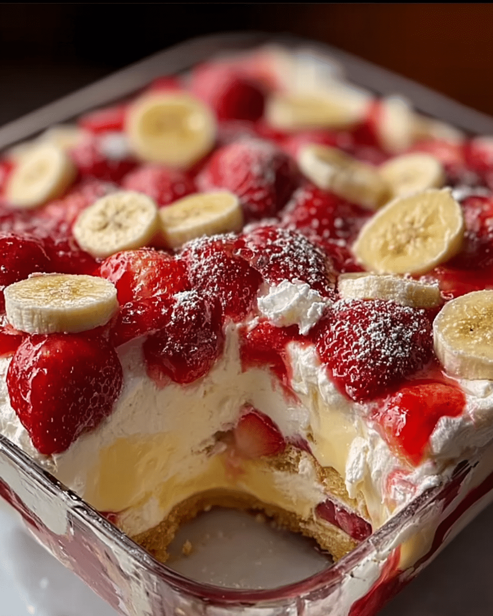 Strawberry Banana Pudding Dream: Sweet Bliss in Every Bite!