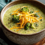 Keto Creamy Broccoli Cheddar Soup