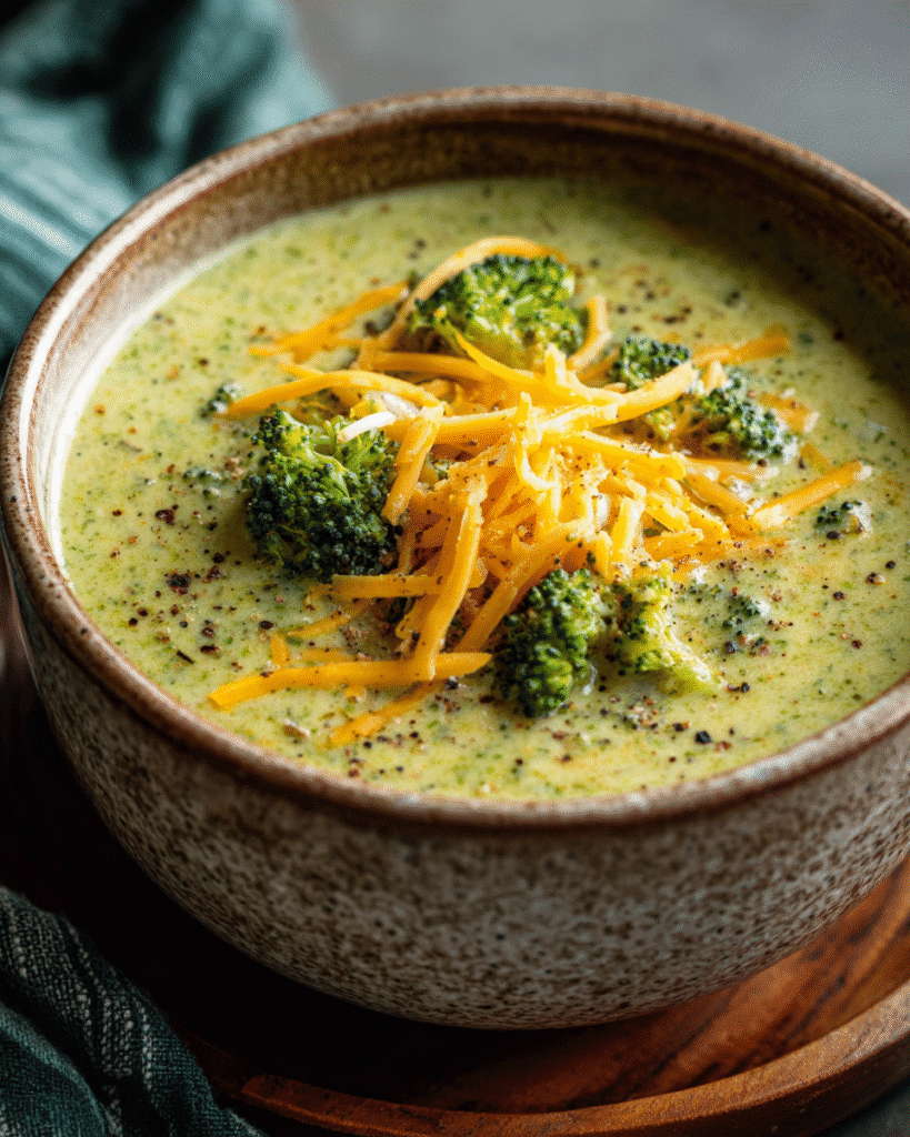 Keto Creamy Broccoli Cheddar Soup