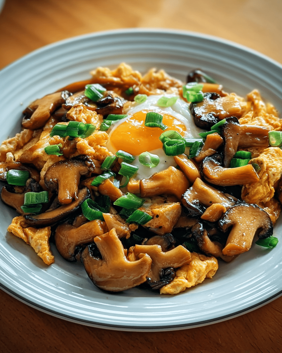 Shiitake Mushroom and Egg Stir-Fry