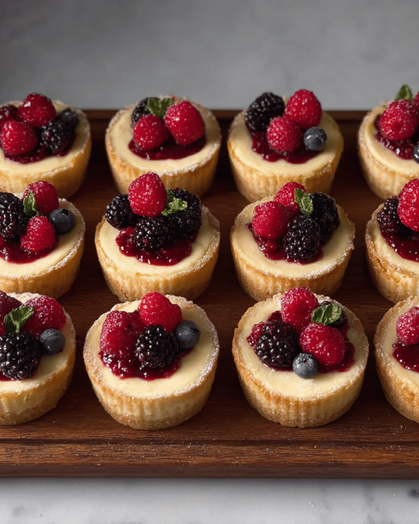 How to Make Mini Cheesecakes with Berry Compote in 30 Mins