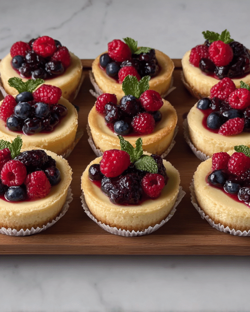 How to Make Mini Cheesecakes with Berry Compote in 30 Mins