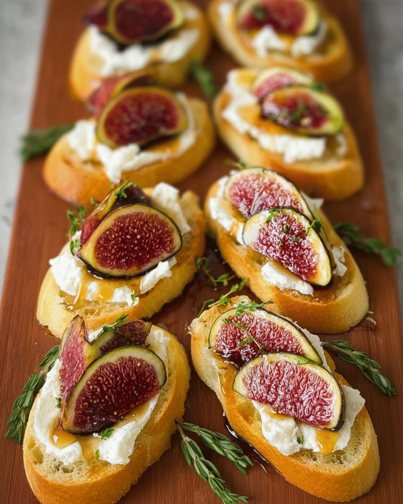 Fig & Goat Cheese Crostini: Easy Elegant Appetizer Recipe
