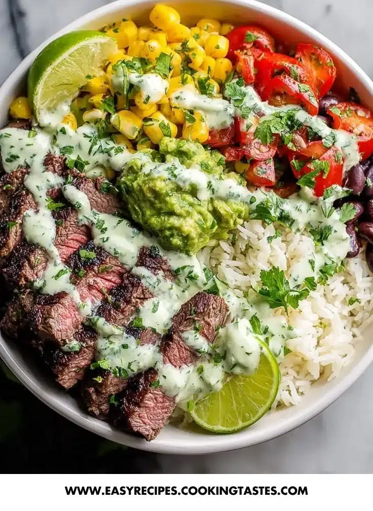 Cilantro Lime Steak Bowls