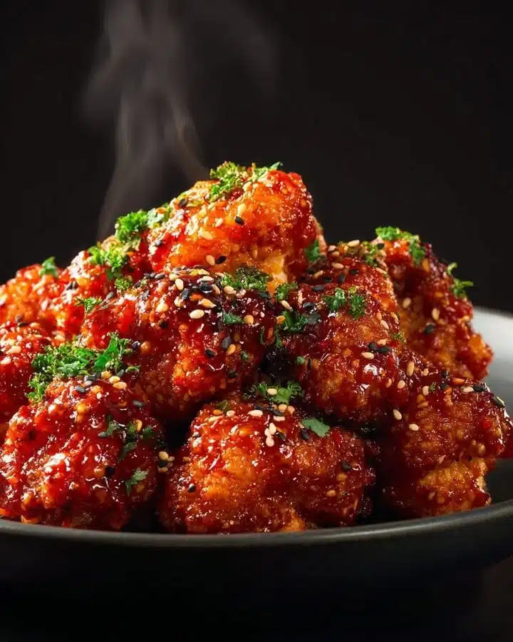Sticky Harissa & Honey Cauliflower Wings