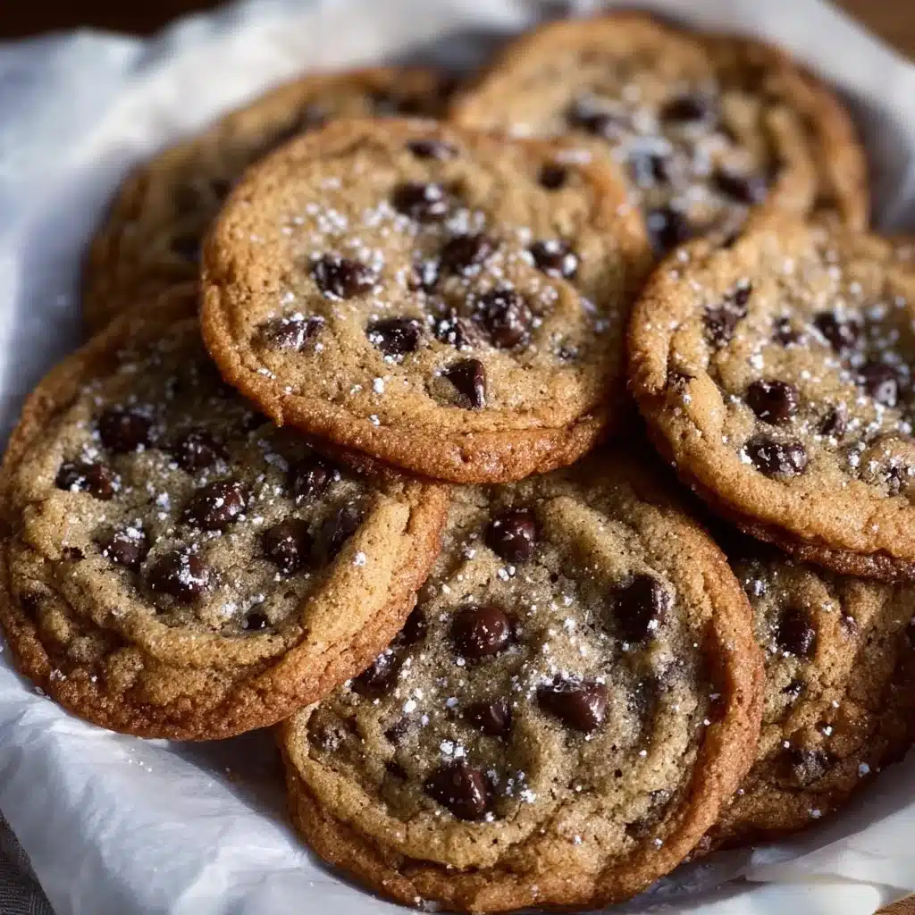 Banana bread chocolate chip cookies on a cooling rack