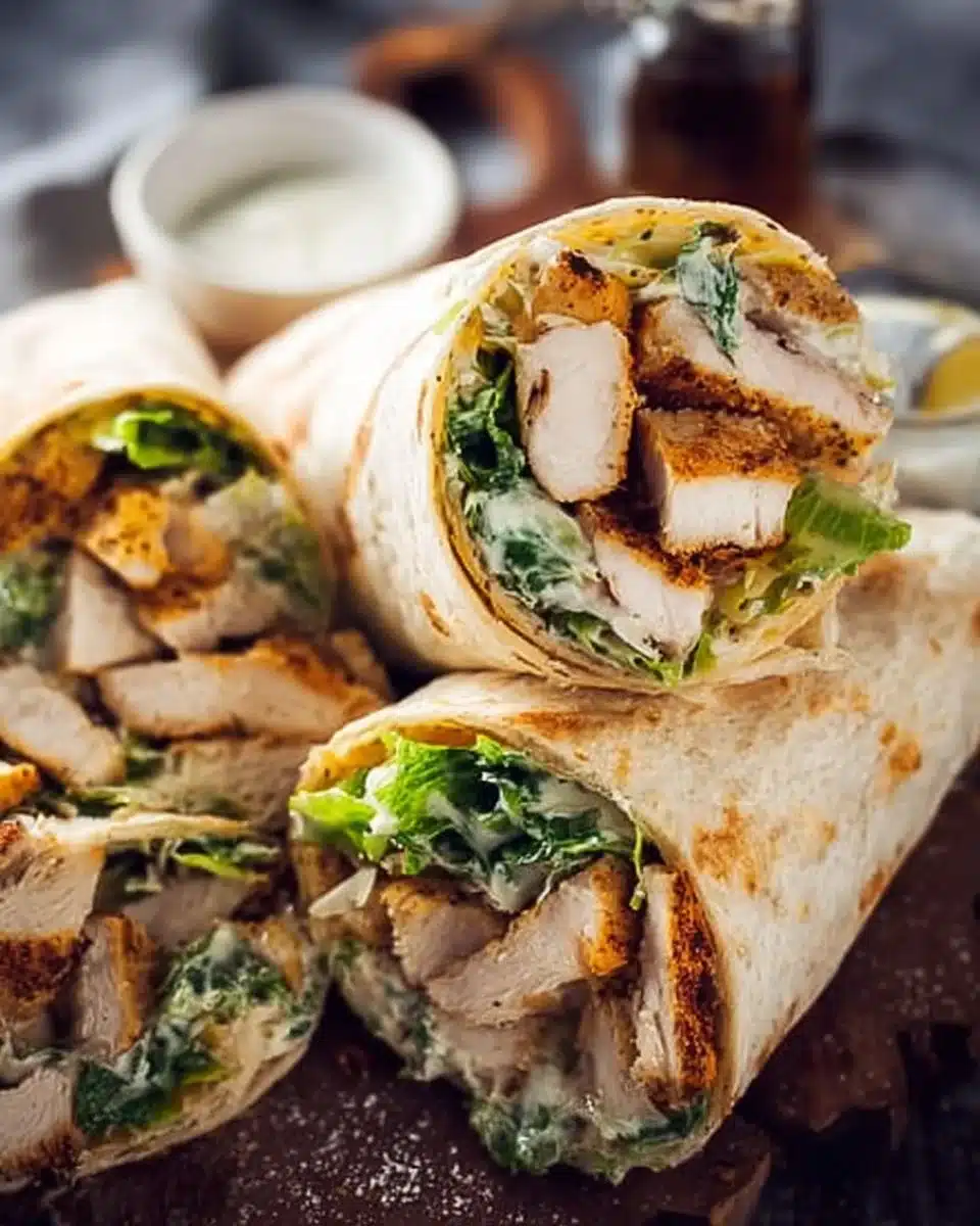 Chicken Caesar Wraps
