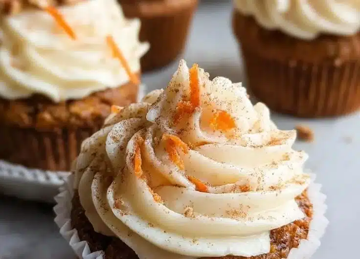 Filled Carrot Cake Cupcakes