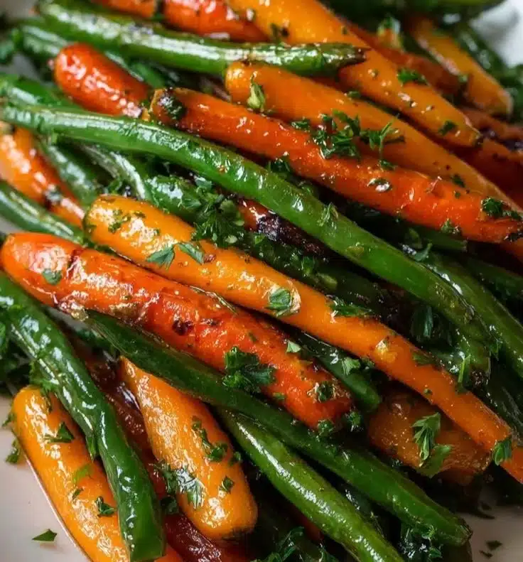 Honey Glazed Carrots & Green Beans