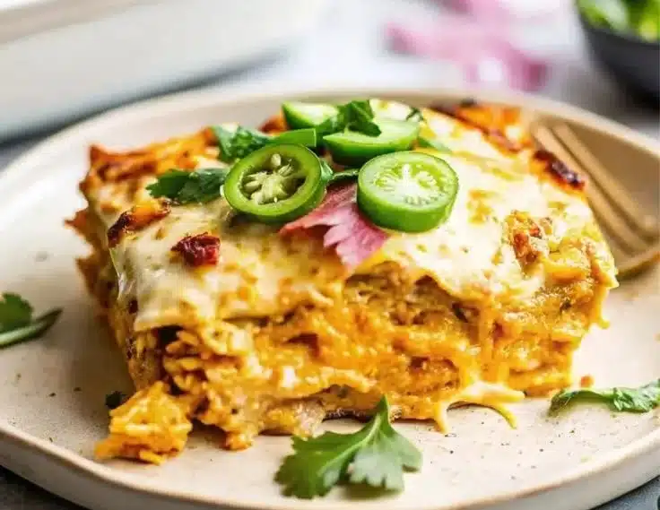 Salsa Verde Chicken Casserole