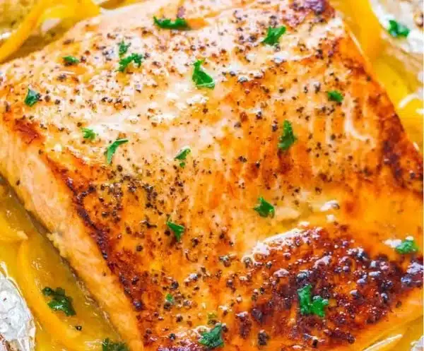 Sheet Pan Lemon Garlic Butter Salmon