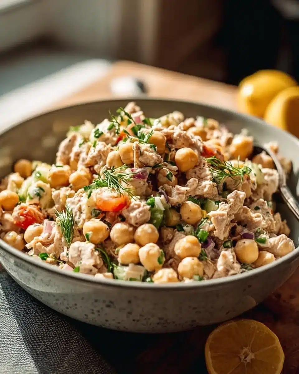 Simple Tuna Chickpea Salad