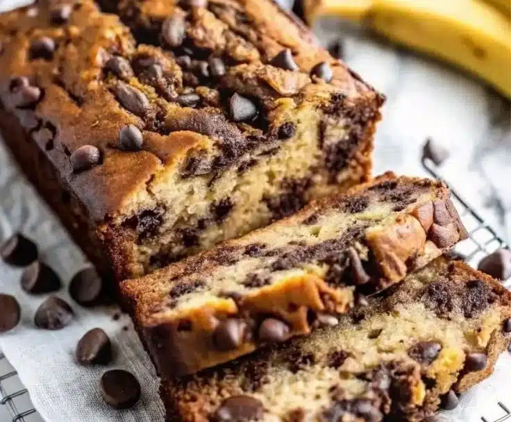 Super Moist Chocolate Chip Banana Bread