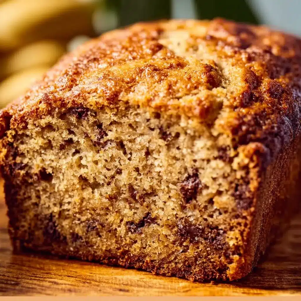 Deliciously moist sour cream banana bread fresh out of the oven