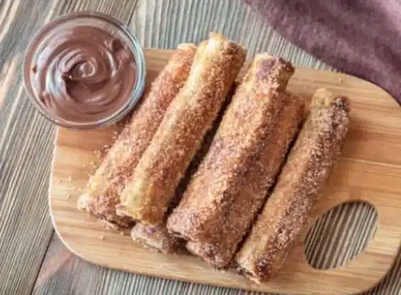 Air Fryer Nutella French Toast Roll-Ups