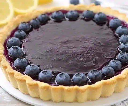 Blueberry–Lemon Curd Tart