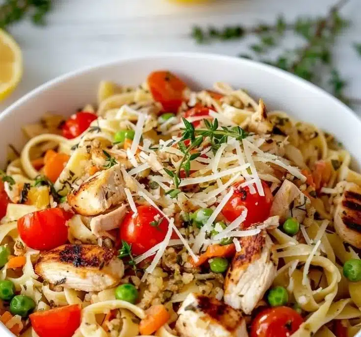 Fresh Chicken Pasta Primavera