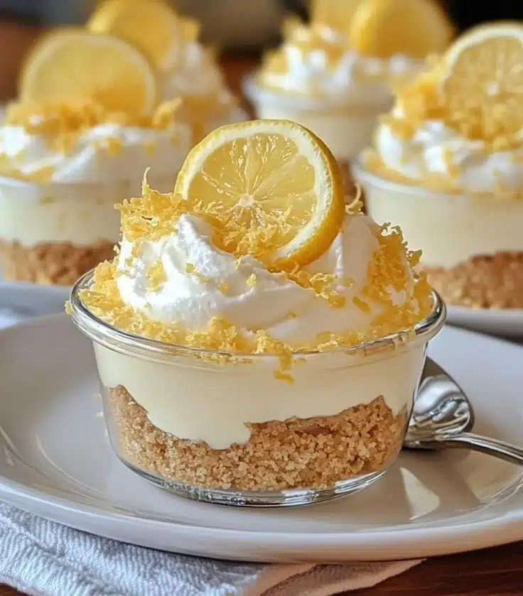 Lemon Cheesecake Mousse Cups