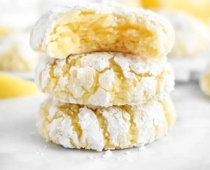 Lemon Crinkle Cookies