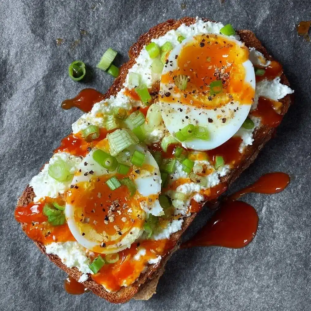 A healthy high protein toast topped with avocado and egg for a nutritious meal.