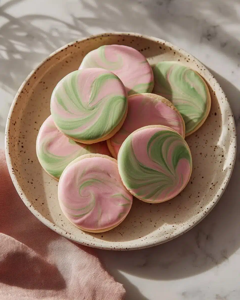 Delicious strawberry matcha cookies with vibrant colors and fresh ingredients.