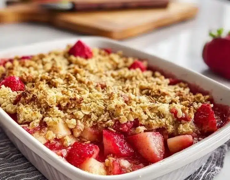 Strawberry Rhubarb Crisp