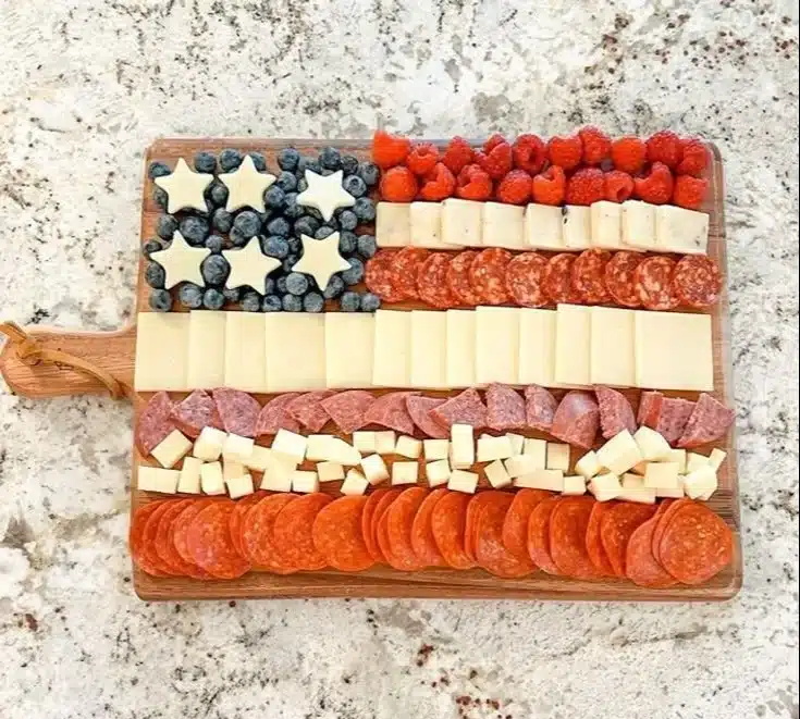 American Flag Charcuterie Board